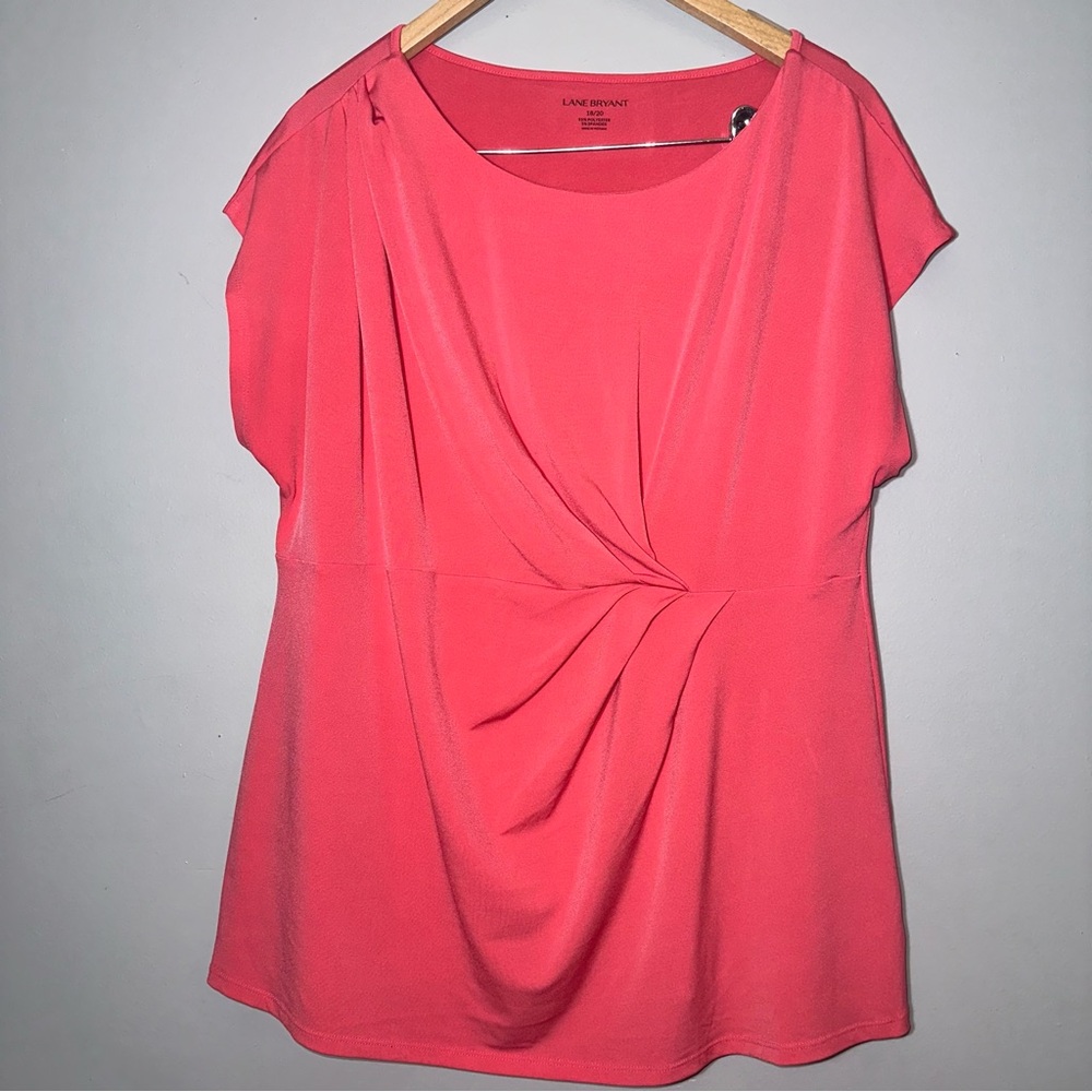Lane Bryant Top Coral Plus Size 18/20